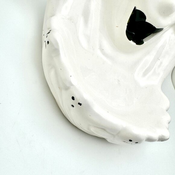 Vintage 1992 NCE Ceramic Ghost Candy Dish With Light-Up Eyes Sound - Picture 15 of 16